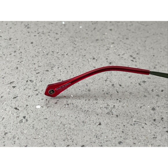 SMART CLIP Eyeglasses Frames ONLY 300 47-19-140 Burgundy/Lime Half Rim red main image 10